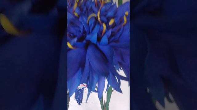 Синий цветок торшер ручной работы для дизайна интерьера