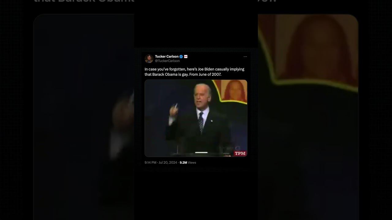 Joe Biden Implying Barack Obama Is Gay (2007)