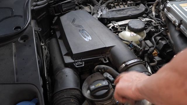 Mercedes S Class with oil in wiring harness what is the cause and correction?