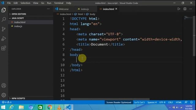 JavaScript Crash Course Part 2 -  Installing VS Code for JavaScript