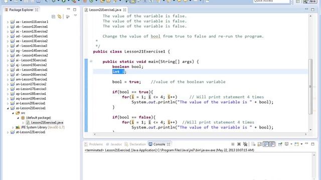21x - Learn Java Boolean Data Type - Example1