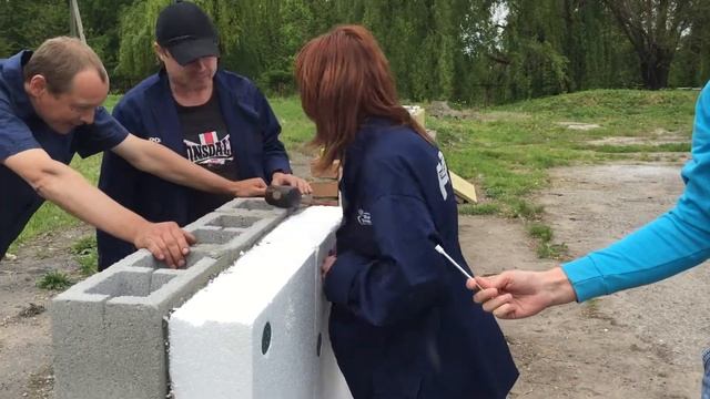 испытание в шлакоблоке часть 2