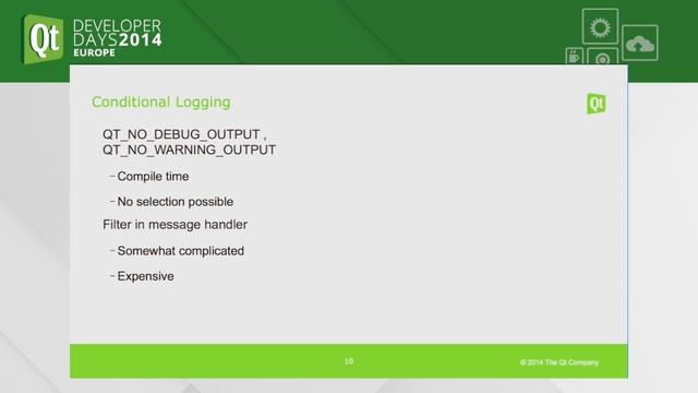 QTDD14 - Qt Logging Framework - Kai Köhne, Digia