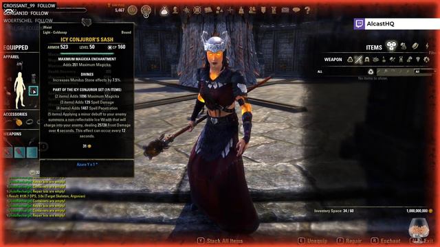Icy Conjuror - Light Armor Set Wrathstone DLC