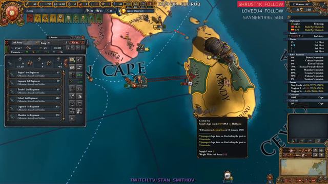 EU4 - Корея - 27 - Very Hard - (Choson One, Sweet Harmony, Turtles all the way down, 1.29.2, Korea)