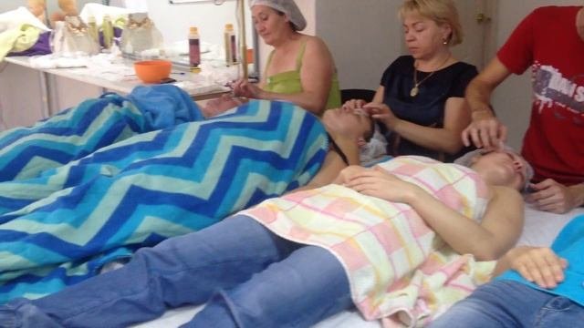 Экзамен по японскому массажу лица полудрагоценными камнями Небесные диски