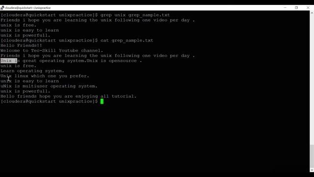 Grep Command In Unix