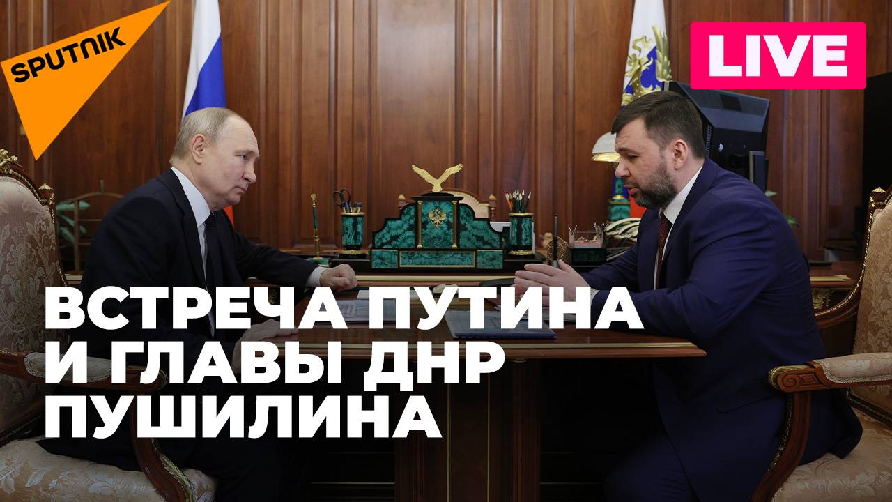 Путин провел встречу с главой ДНР Денисом Пушилиным