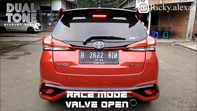 Toyota Yaris 1.5 XP 150 Knalpot Valvetronic Exhaust Cut Out [DUAL TONE]