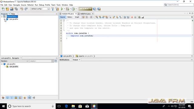 Apache NetBeans IDE 9.0 Installation on Windows 10 and Modular Programming using Oracle JDK 9 and 1