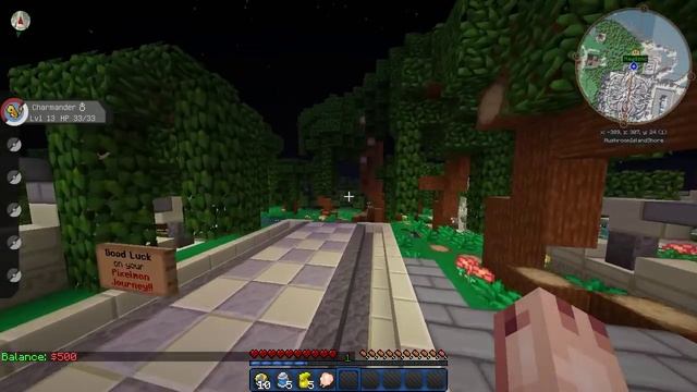 Minecraft Pixelmon Kanto: Ep. 1 - SHINY CHARMANDER (Minecraft Pokemon)