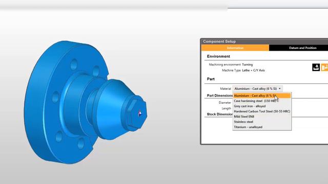 2a  Edgecam TestDrive tutorial - Load and align the solid body turning