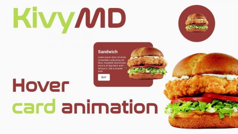 KivyMD. Another example of hover card animation