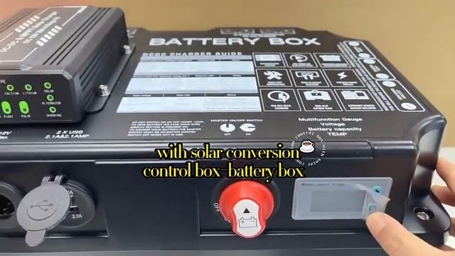 12V Marine Battery box with Solar invertor management