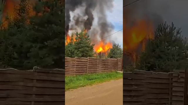Пожар в городе Переславль 21.07.2024г.