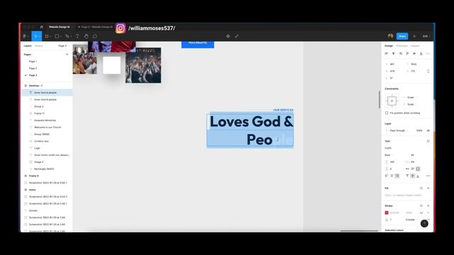 Church Website Design Figma | Landing Page Design | PART - 1 | Website App 2022 | Figma Tutorial