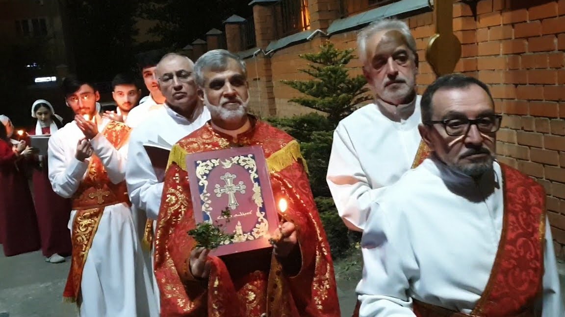 Пасхальная служба в Ассирийской 💒 Востока Святой Девы Марии в Москве.🎊🙏🏼Easter in the Assyrian💒