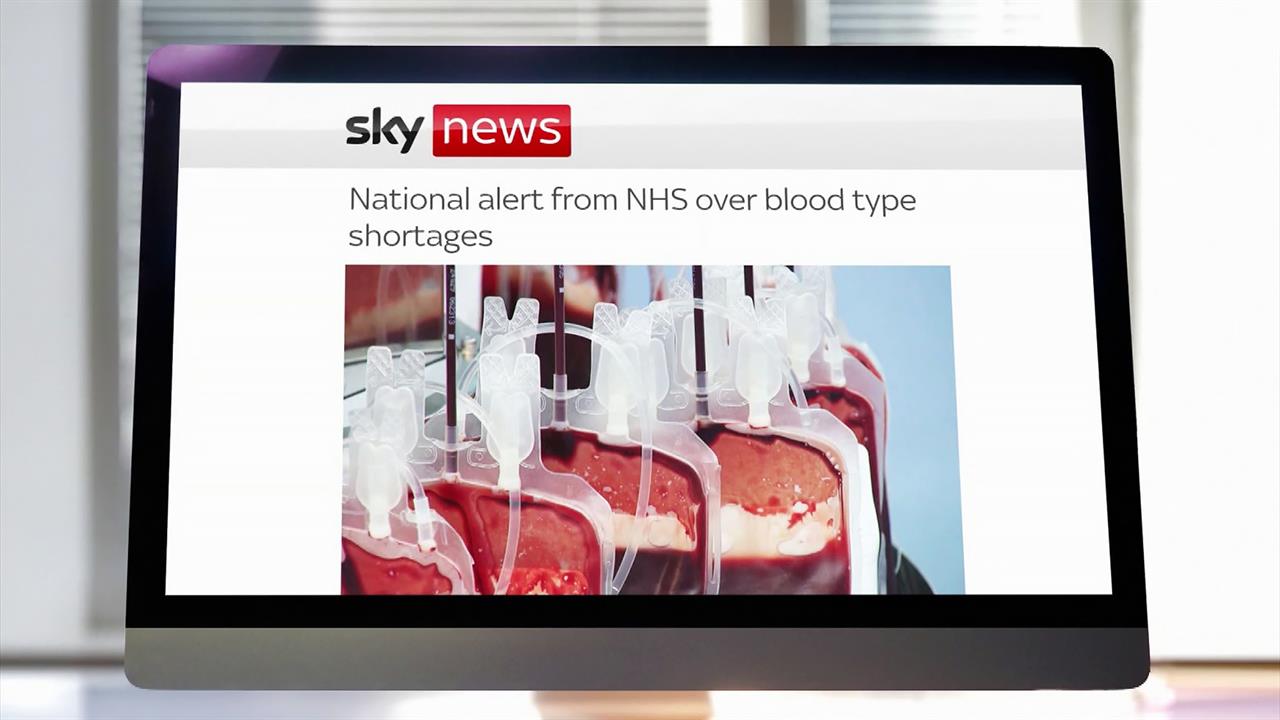 Национальная служба трансплантации Великобритании объявила о дефиците донорской крови