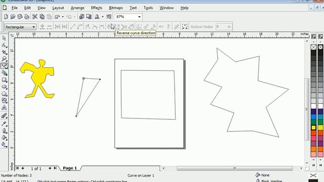 CorelDraw ToolBox Component - Working With Bezier Tool