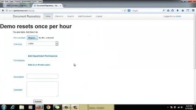 Tutorial Add Document To Opendocman Demo
