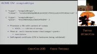 CrikeyCon 2015 - Fraser Tweedale - Let’s Encrypt and the ACME protocol