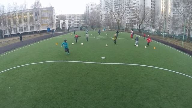 Футбольная тренировка с gopro