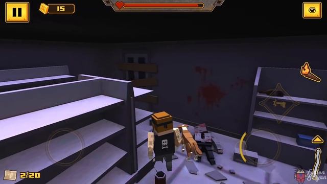 BLOCKAPOLYPSE - Zombie Shooter | Gameplay Walkthrough Part 1 - Zombie on Plane - Lomelvo