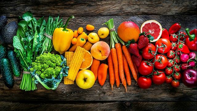 Сезонные овощи и фрукты