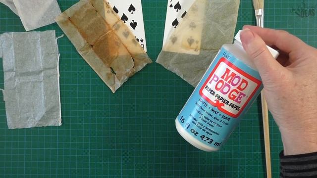 how to make grungy altered playing card ephemera | junk journal ideas
