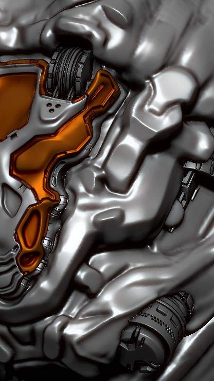 zbrush немного hard surface