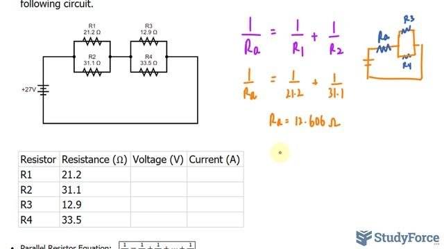 Circuit 2  Find the Voltage and Current Across Each Resistor Part 1