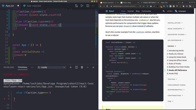 lesson 09.11.2020 || useReducer Hook || intro to firebase
