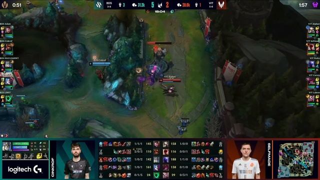 BDS vs. VIT - Неделя 6 День 1 | LEC Весенний сплит | Team BDS vs. Team Vitality (2022)