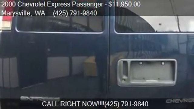 2000 Chevrolet Express Passenger G3500 3dr Extended Passenge