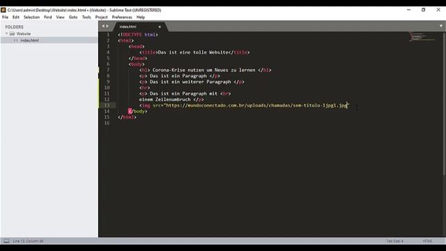 Webseiten erstellen - Basics - HTML, CSS, Javascript
