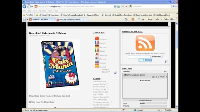 Download Cake Mania 2 Deluxe