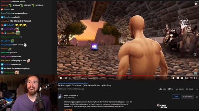 Asmongold Reacts to "The Asmongold Experience" | WoW Machinima By Nixxiom