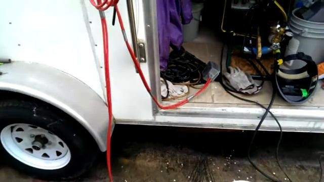 5000 watt inverter with 0.5 Farad capacitor welding aluminum