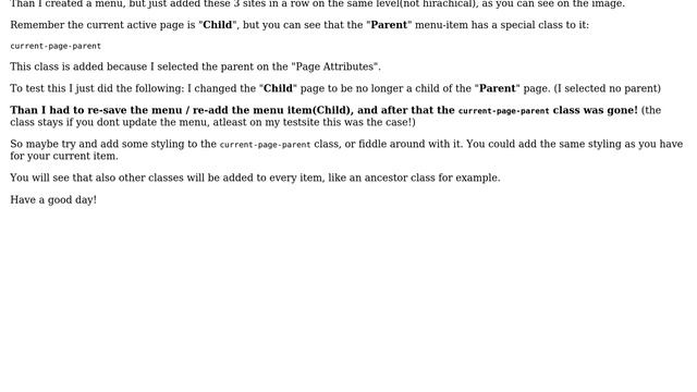 Wordpress: Current menu item class issue (2 Solutions!!)