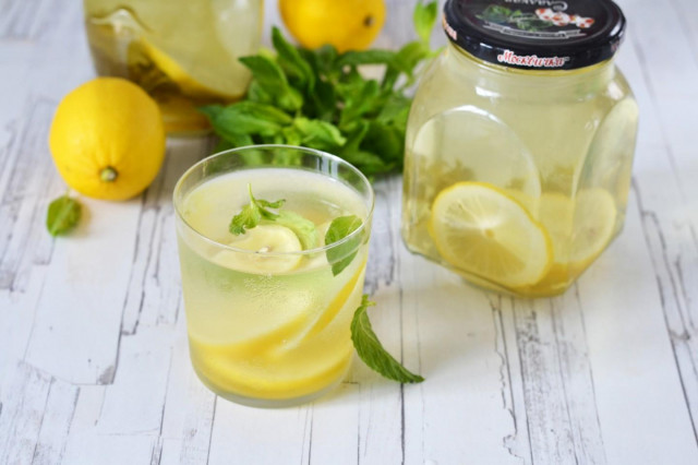 Компот с мятой и лимоном на зиму 🍋 Как приготовить КОМПОТ с МЯТОЙ и ЛИМОНОМ на ЗИМУ