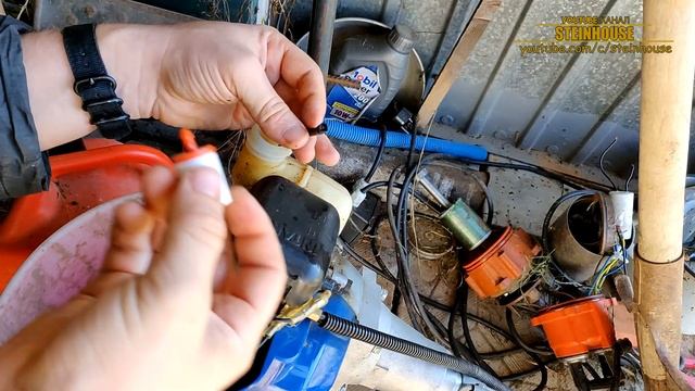Замена топливного фильтра на триммере