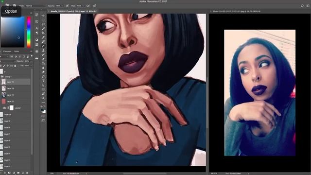 PROCESS: Photoshop, Cintiq 13HD, Sktchy