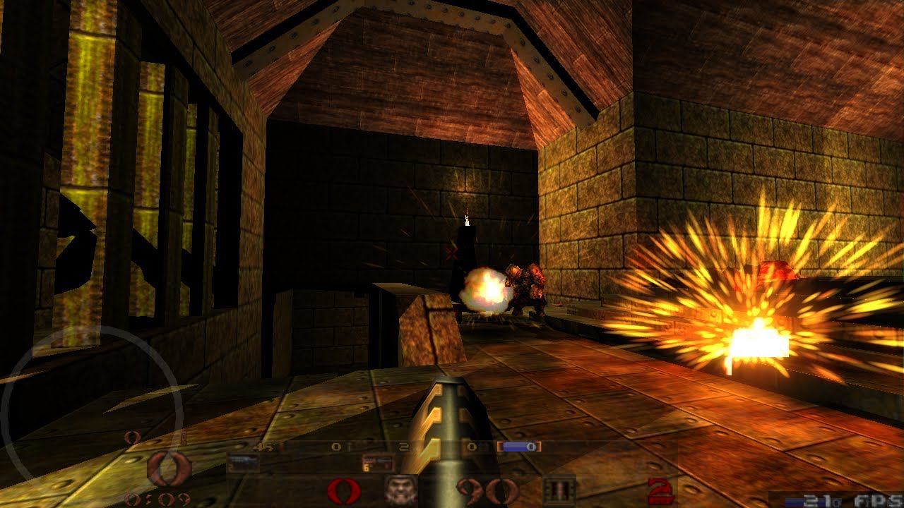 NVIDIA Shield Quake I Hi Res textures and dynamic shadows