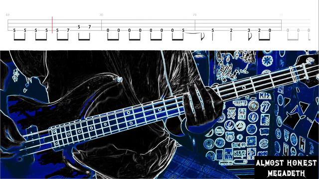 Almost Honest By Megadeth - Bass Cover With Tabs Play-Along