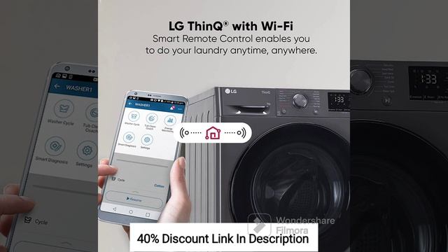 LG 7 Kg 5 Star Inverter Wi-Fi FullyAutomatic Front  Washing Machine with In-Built Heater FHV1207Z4M