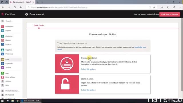 KASHFLOW - Import your bank statement from CSV Excel
