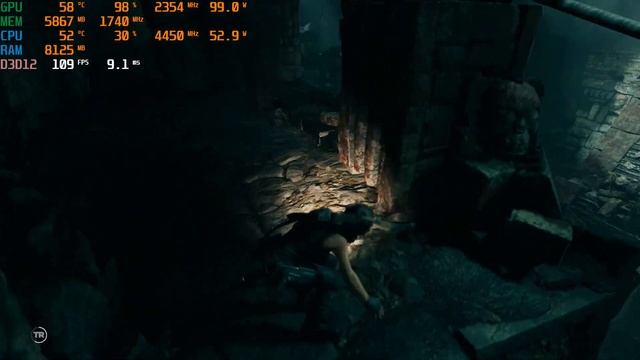 Shadow of the Tomb Raider .Ryzen 5 5600+RX  6600,FullHD Ультра.