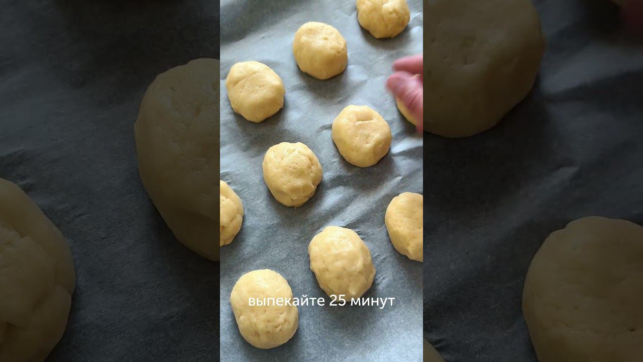 Пирожные из детства — «Персики» со сгущенкой  #foodru #рецепты #пирожные #десерты