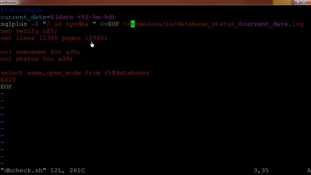 Calling Sqlplus using shell script and saving the sqlplus output in Logfile