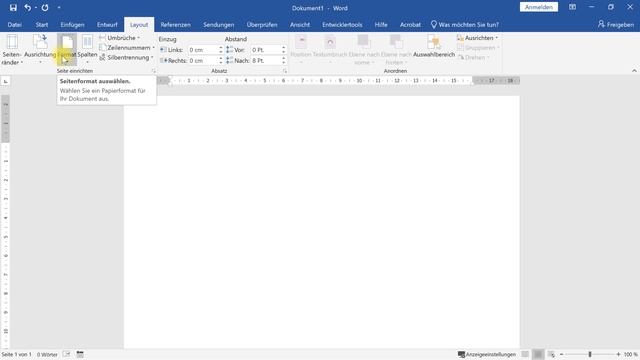 Seite einrichten: Format, Ausrichtung und Seitenränder einstellen – Word-Tutorial